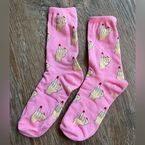 Pink Engagement Socks